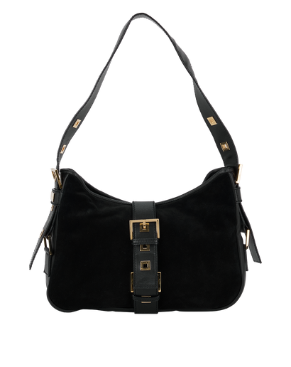 Buckle Flap Shoulder Bag, front view